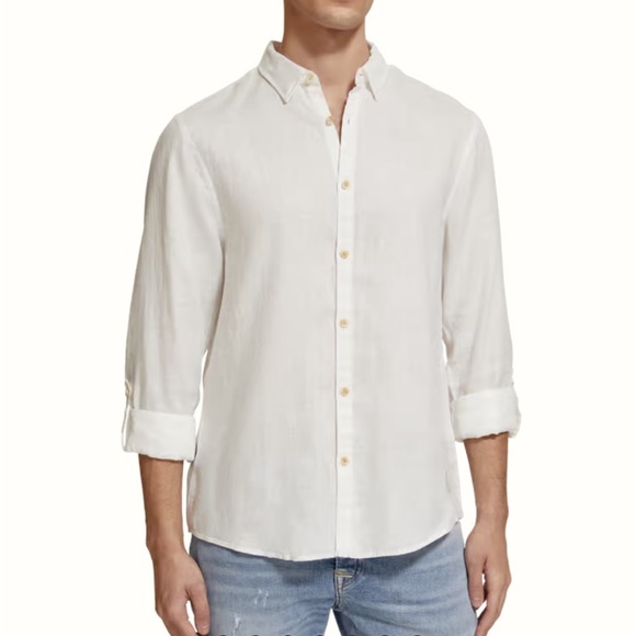 Scotch & Soda 100% linen button down - Picture 5 of 8